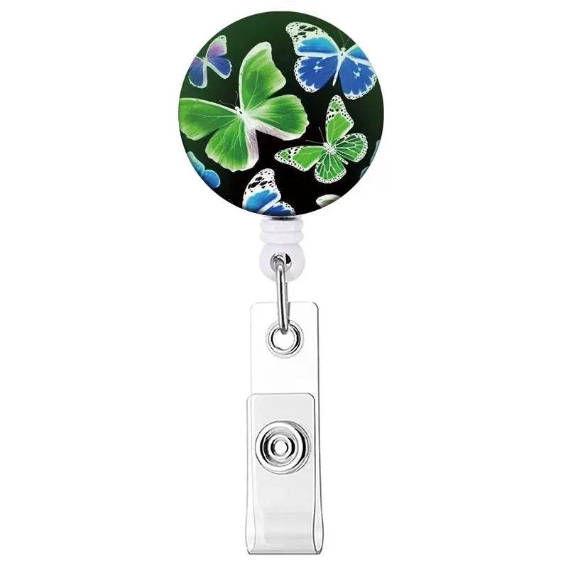 Retractable Badge Reel, Reel Clip, Card Holders, Healthcare Novelties and Gifts Brown