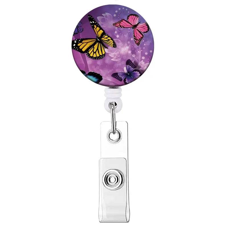 Retractable Badge Reel, Reel Clip, Card Holders, Healthcare Novelties and Gifts Clear