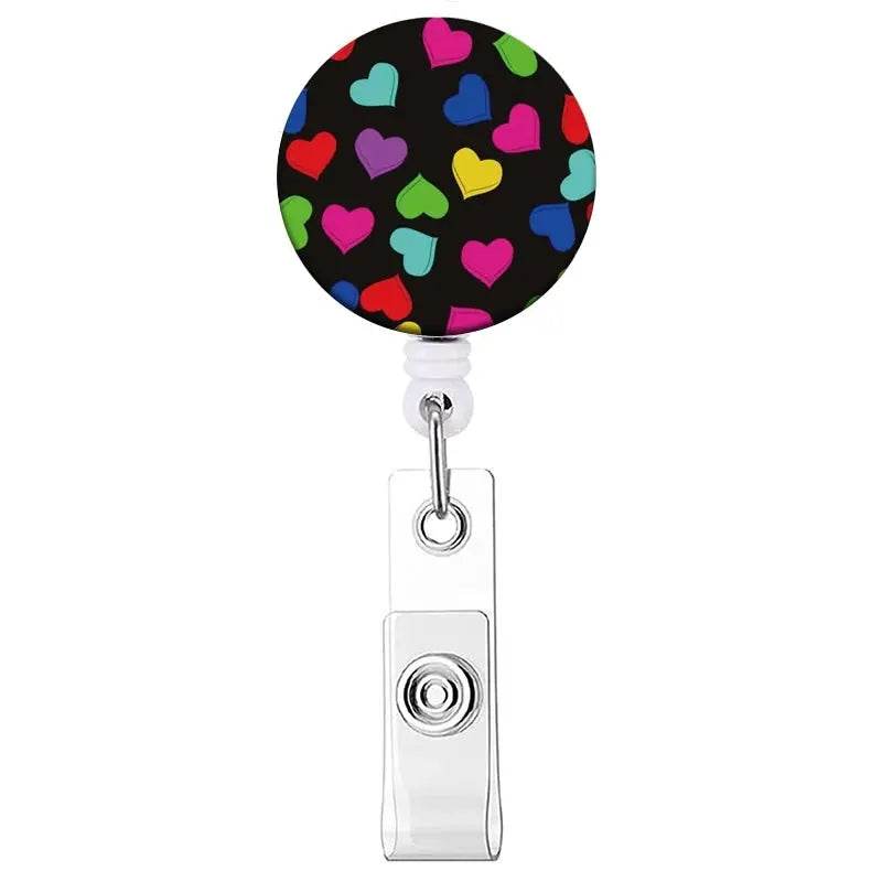 Retractable Badge Reel, Reel Clip, Card Holders, Healthcare Novelties and Gifts Deep Green