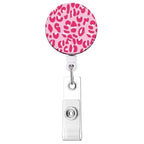 Retractable Badge Reel, Reel Clip, Card Holders, Healthcare Novelties and Gifts ROSE RED