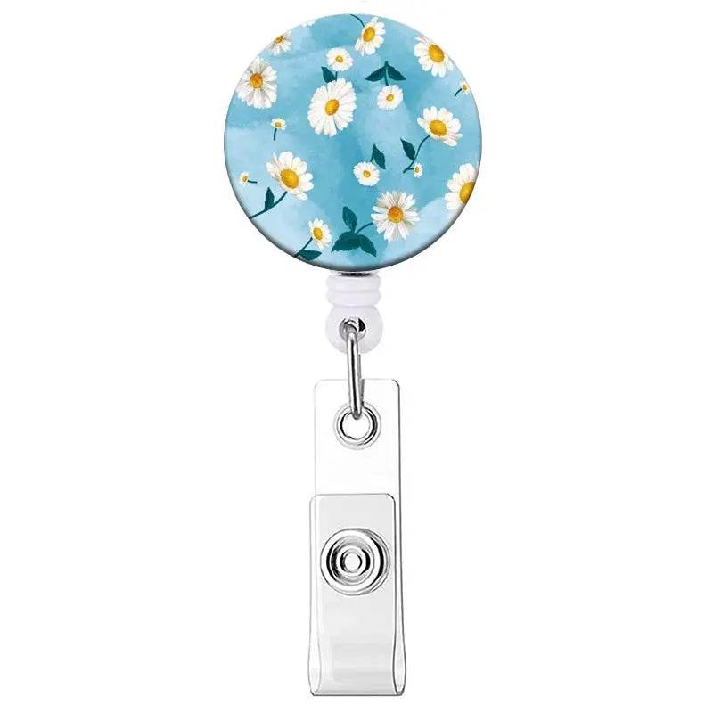 Retractable Badge Reel, Reel Clip, Card Holders, Healthcare Novelties and Gifts Diamond J Color