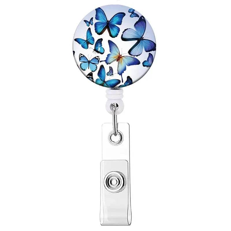 Retractable Badge Reel, Reel Clip, Card Holders, Healthcare Novelties and Gifts SKY BLUE