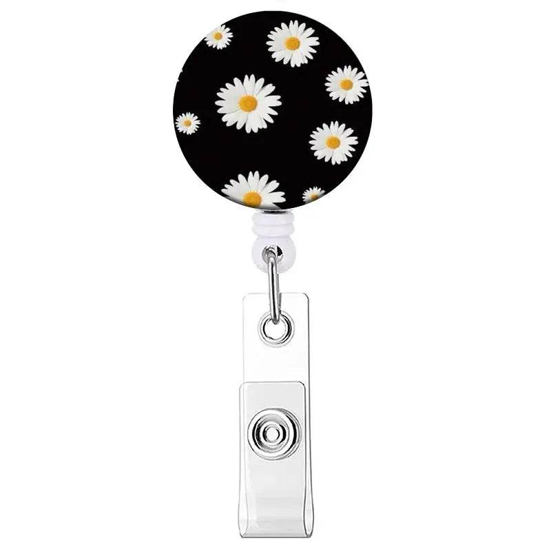 Retractable Badge Reel, Reel Clip, Card Holders, Healthcare Novelties and Gifts Brocade Green