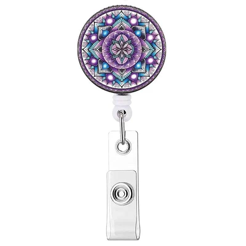 Retractable Badge Reel, Reel Clip, Card Holders, Healthcare Novelties and Gifts Lavender