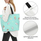 Spacious Eco-Friendly Healthcare Tote Bag with Durable Handles and Secure Zipper Closure