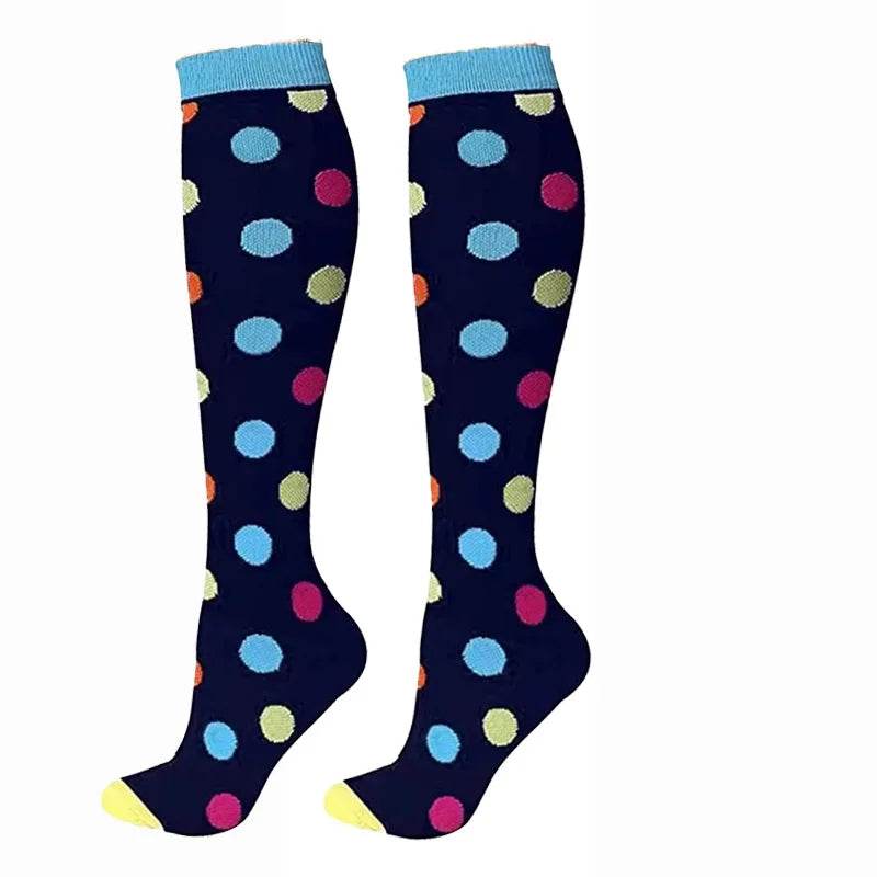 Men Women Socks Compression Socks Elastic Sports Beautiful Leg Nurse Stocking Jogging Climbing Cycling Flight Excercise 12