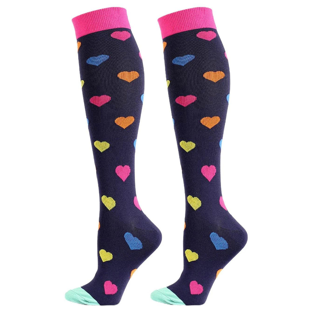 5 Pairs Sport Athletic Compression Socks for Men Women