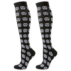 Sport Compression Socks Men Women Athletic Exercise Cycling Running Yoga Football Basketball Rugby Hiking Tennis Skateboard E80 EU37-43 US7-9