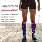 Compression Socks For Men Women With Varicose Veins Blood Circulation Sports Socks For Outdoor Hiking Exercise Running Cycling