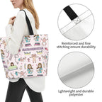 Spacious Eco-Friendly Healthcare Tote Bag with Durable Handles and Secure Zipper Closure