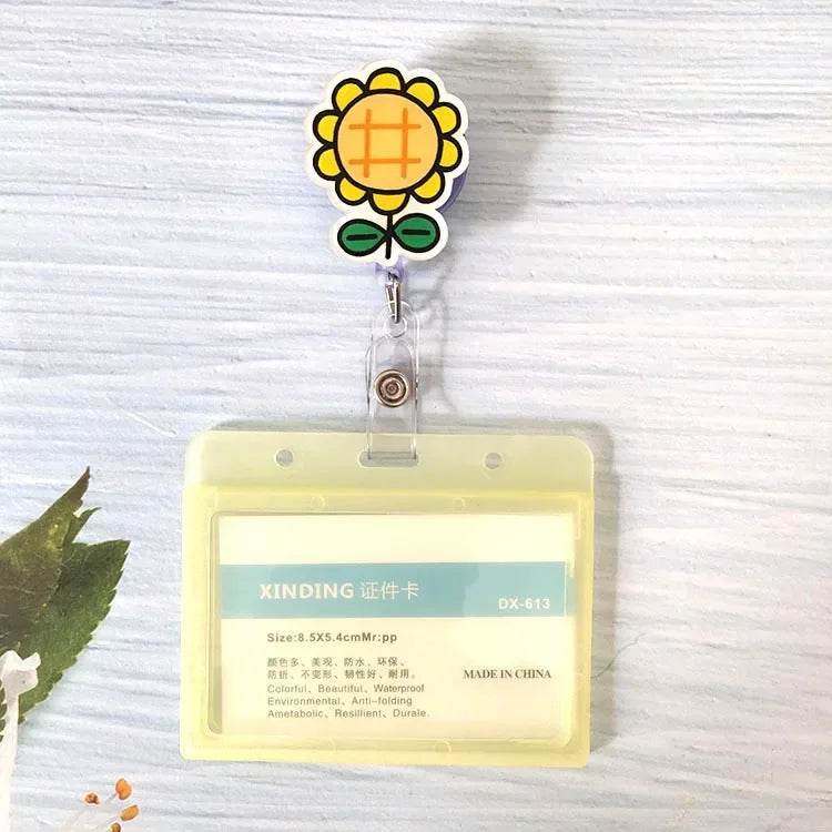 New Nurse Doctor Retractable Badge Reel with Horizontal Style Students ID Business Card Work Card Badge Holder Office Supplies 9