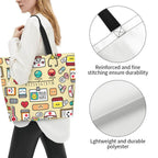 Spacious Eco-Friendly Healthcare Tote Bag with Durable Handles and Secure Zipper Closure