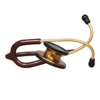 Professional Double-Sided Medical Stethoscope – Ideal for Nurses and Doctors Chololate Gold