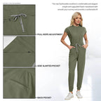 High-quality Beautician Work Gowns Medical Workwear Surgical Nursing Jumpsuits Pet Clinic Vet Scrubs Uniform Wholesale Jumpsuits