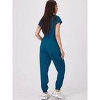 Wholesale Medical Apparel Scrub Uniform Women Short Sleeved Scrubs Jumpsuit Medical Hospital Clothing Scrub Uniforms with Pocket