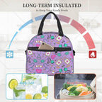 Funny Nurse Prints Insulated Lunch Bag for School Office Nursing Portable Thermal Cooler Lunch Box Women Men Large Capacity