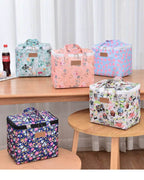 Portable Lunch Bag New Thermal Insulated Lunch Box Tote Cooler Functional Handbag Student Bento Pouch School Food Storage Bags