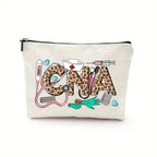 Nurse makeup bag gift, nurse zipper bags, waterproof linen makeup bags, storage bag, nurse gift 3 22 x 17