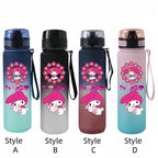 Sanrio 650ml Cartoon-Themed Portable Water Bottle – Large Capacity, Leak-Proof Plastic SA4