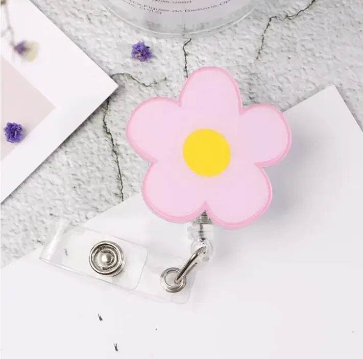 New Nurse Doctor Retractable Badge Reel with Horizontal Style Students ID Business Card Work Card Badge Holder Office Supplies 16