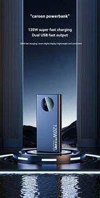 High Capacity Power Bank, Fast Charging 120W: 10000mAh, 30000mAh, 500000mAh, Portable Battery Charger for iPhone, Samsung, Huawei Phones