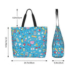 Spacious Eco-Friendly Healthcare Tote Bag with Durable Handles and Secure Zipper Closure