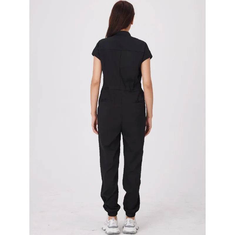 Wholesale Medical Apparel Scrub Uniform Women Short Sleeved Scrubs Jumpsuit Medical Hospital Clothing Scrub Uniforms with Pocket