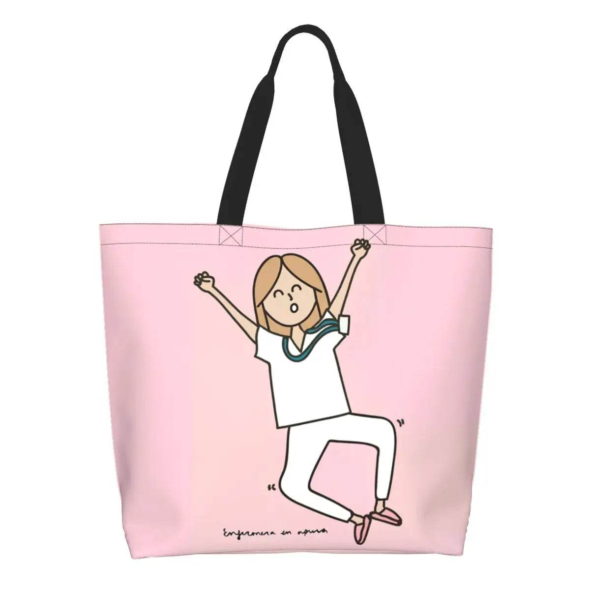 Spacious Eco-Friendly Healthcare Tote Bag with Durable Handles and Secure Zipper Closure 6 50x40x15 cm
