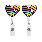 New Nurse Doctor Retractable Badge Reel with Horizontal Style Students ID Business Card Work Card Badge Holder Office Supplies