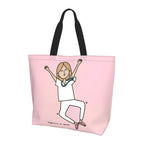 Spacious Eco-Friendly Healthcare Tote Bag with Durable Handles and Secure Zipper Closure