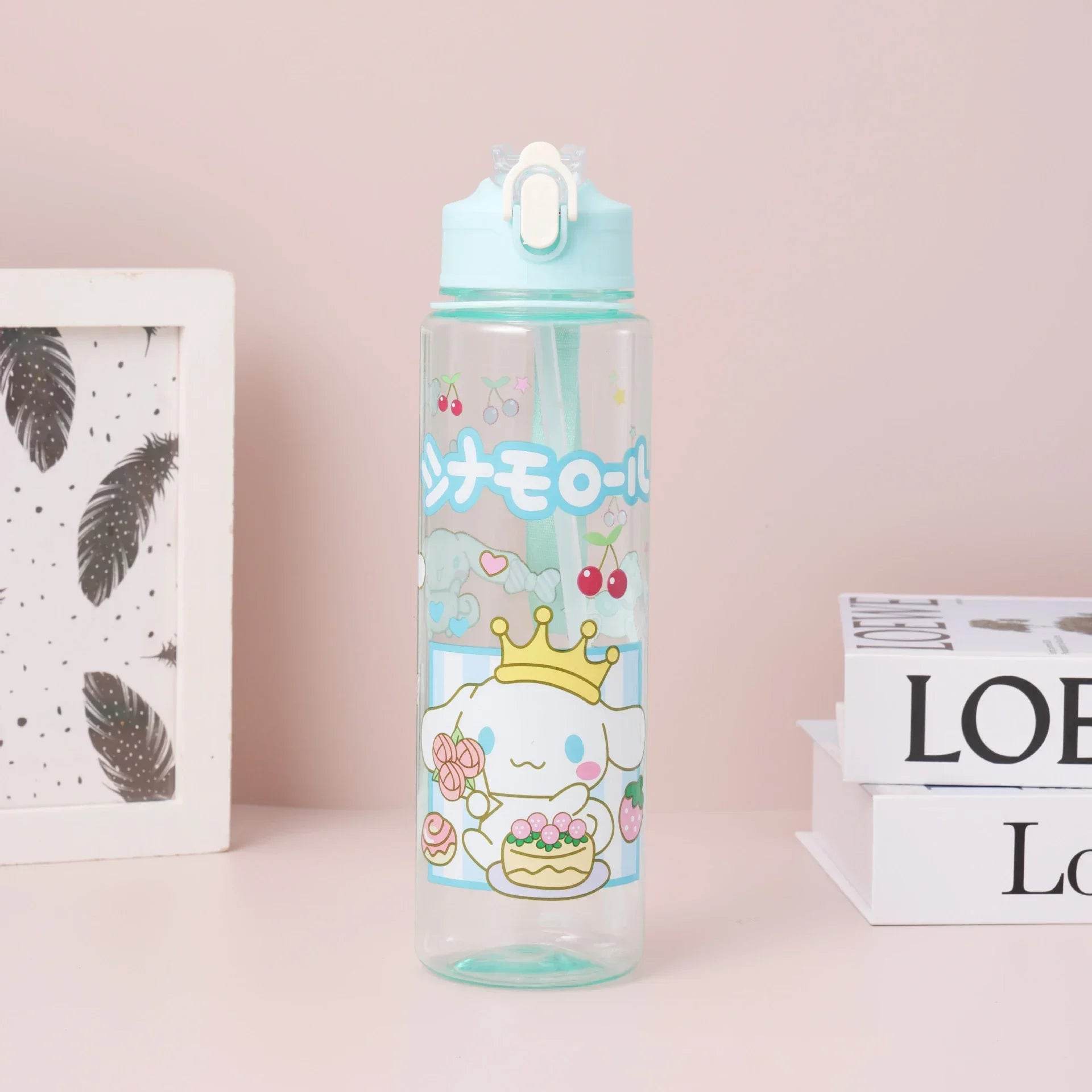 800ML Sanrio Cartoon Water Bottle for Staying Hydrated in Style Cinnamoroll