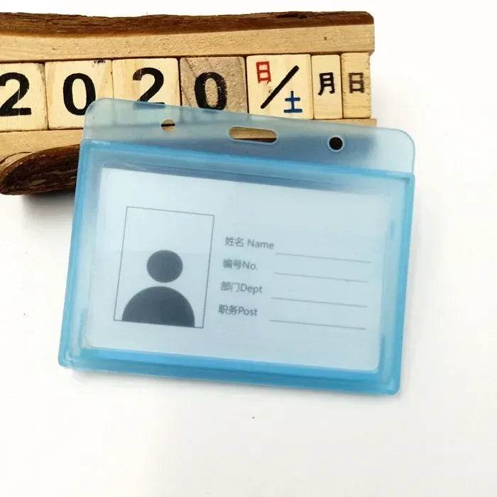 New Nurse Doctor Retractable Badge Reel with Horizontal Style Students ID Business Card Work Card Badge Holder Office Supplies Blue