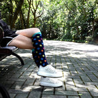 Compression Socks For Men Women To Resist Fatigue Varicose Edema Knee Height Of 20-30mmHg Running Basketball Hiking Sports Socks