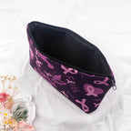 Nurse Pink Ribbon Life Cosmetic Bag Gift for Women Make Up Bag Travel Cosmetic Organizer Toiletry Bag Pencil Case