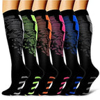 6 Pairs of Men and Women Compression Socks - Ideal for Running, Soccer, and Everyday Comfort!