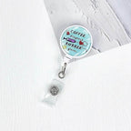 Nurses Doctors Retractable Badge Reels Kawaii Cartoon Pattern Uniform Pocket Clips Work Card Holder Hospital Supplies No.8