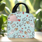 Portable Lunch Bag with Cartoon Nurse Design | Thermal Insulated Tote for Bento, School, and Food Storage 4