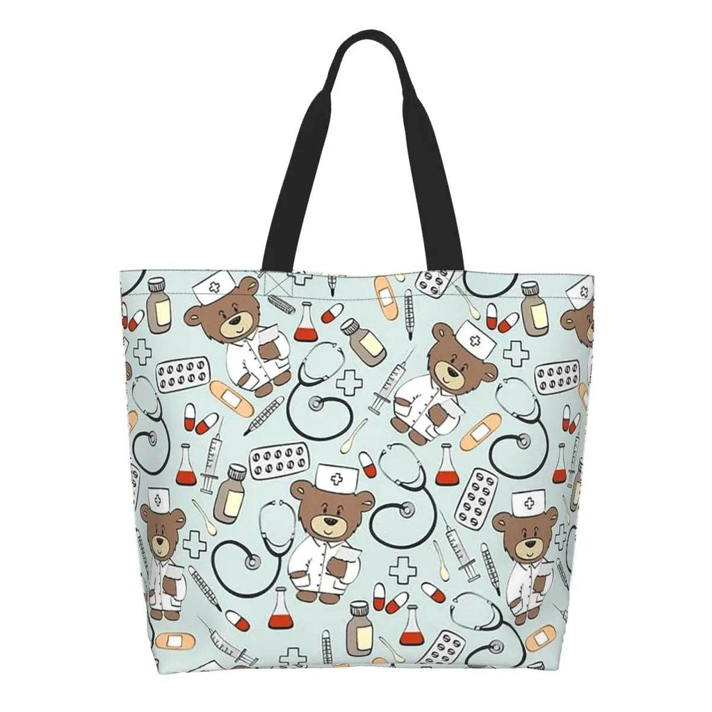 Spacious Eco-Friendly Healthcare Tote Bag with Durable Handles and Secure Zipper Closure 11 50x40x15 cm