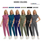 High-quality Beautician Work Gowns Medical Workwear Surgical Nursing Jumpsuits Pet Clinic Vet Scrubs Uniform Wholesale Jumpsuits