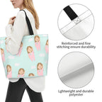 Spacious Eco-Friendly Healthcare Tote Bag with Durable Handles and Secure Zipper Closure
