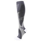 Compression Socks Running Sports Socks Medical Nursing 20-30mmhg for Flight Travel Pregnancy Edema Diabetes Varicose Veins Socks YSZ02-Light Gray