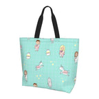 Spacious Eco-Friendly Healthcare Tote Bag with Durable Handles and Secure Zipper Closure