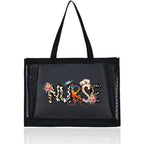 Healthcare Inspired Tote Travel Storage Bags with a Large Capacity Grid Package