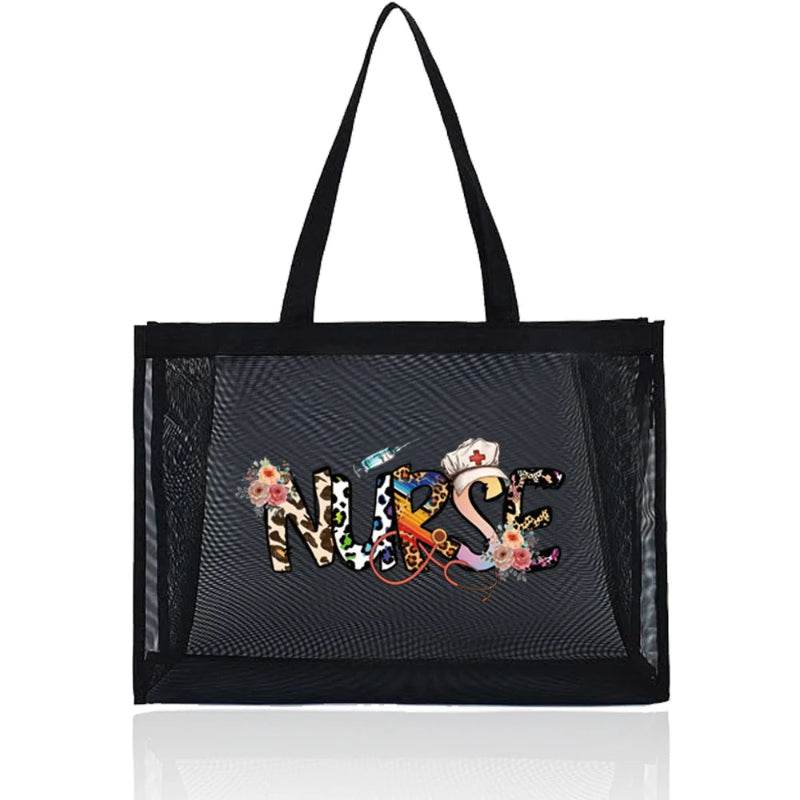 Healthcare Inspired Tote Travel Storage Bags with a Large Capacity Grid Package