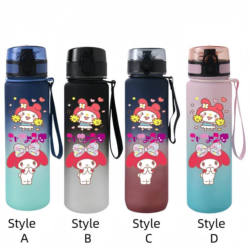 Sanrio 650ml Cartoon-Themed Portable Water Bottle – Large Capacity, Leak-Proof Plastic SA8