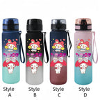 Sanrio 650ml Cartoon-Themed Portable Water Bottle – Large Capacity, Leak-Proof Plastic SA8