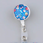 CB693 Grey's Anatomy Cartoon Pattern Retractable Nurse Badge Reel Holder Doctor Student ID Card Holder Exhibition Holder 10