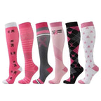 6 Pairs of Men and Women Compression Socks - Ideal for Running, Soccer, and Everyday Comfort!