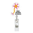 Badge Reel Lightweight Retractable Badge Clip Id Card Holder Neurons