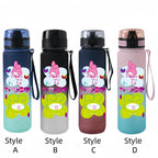 Sanrio 650ml Cartoon-Themed Portable Water Bottle – Large Capacity, Leak-Proof Plastic SA2